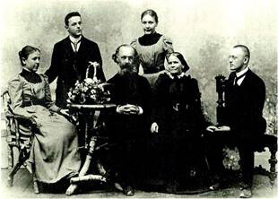 Familienbild der Familie Hesse um 1900